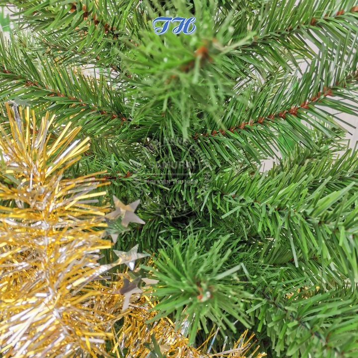 Cây thông noel 1m5 + ĐÈN LED trang trí nhà cửa, phòng khách, mùa giáng sinh tặng kèm ngôi sao và dây kim tuyến