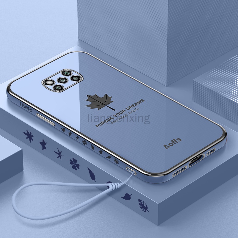 Ốp lưng XIAOMI poco x3 pro poco x3 nfc poco x3 Ốp Điện Thoại silica gel Mạ Điện Góc Phải Cho XIAOMI poco x3 pro x3 nfc x3 Chống Sốc