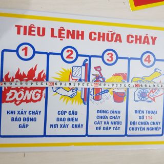 Tiêu lệnh và nội quy pccc