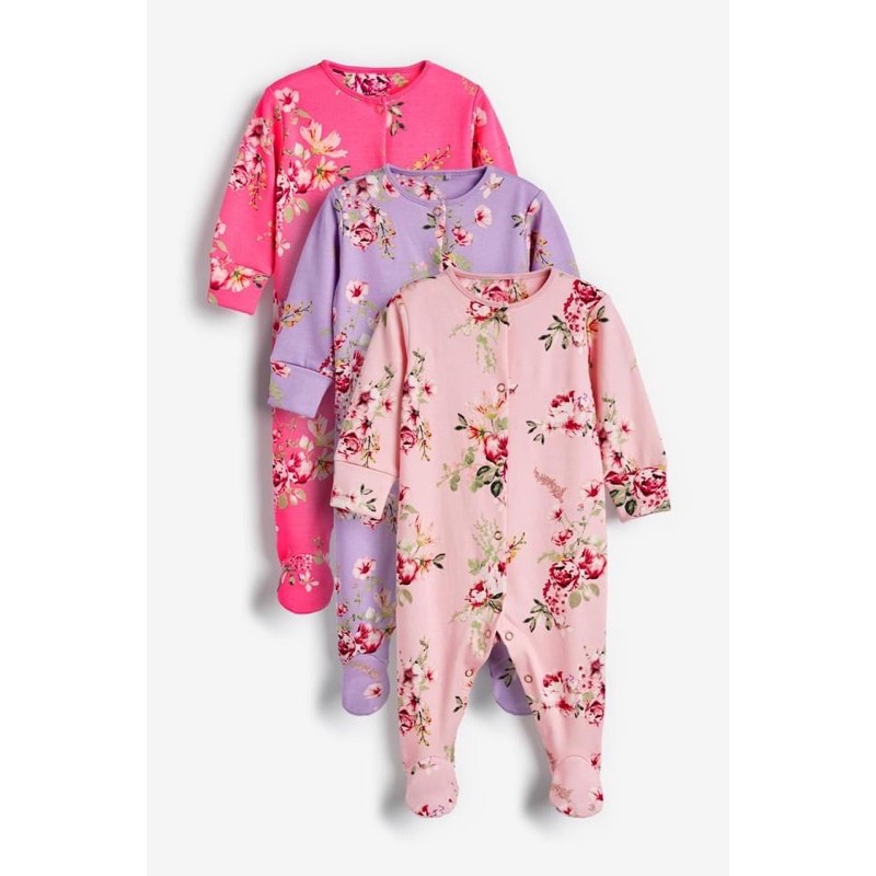 Sleepsuit bộ body dài tay hãng Next xuất xịn cho bé gái