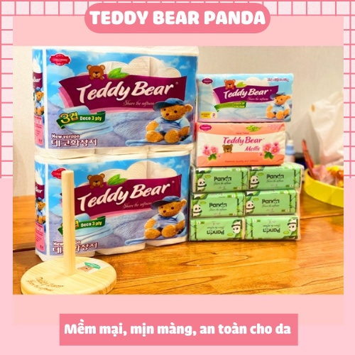 Combo Giấy Gấu Teddy Bear Panda