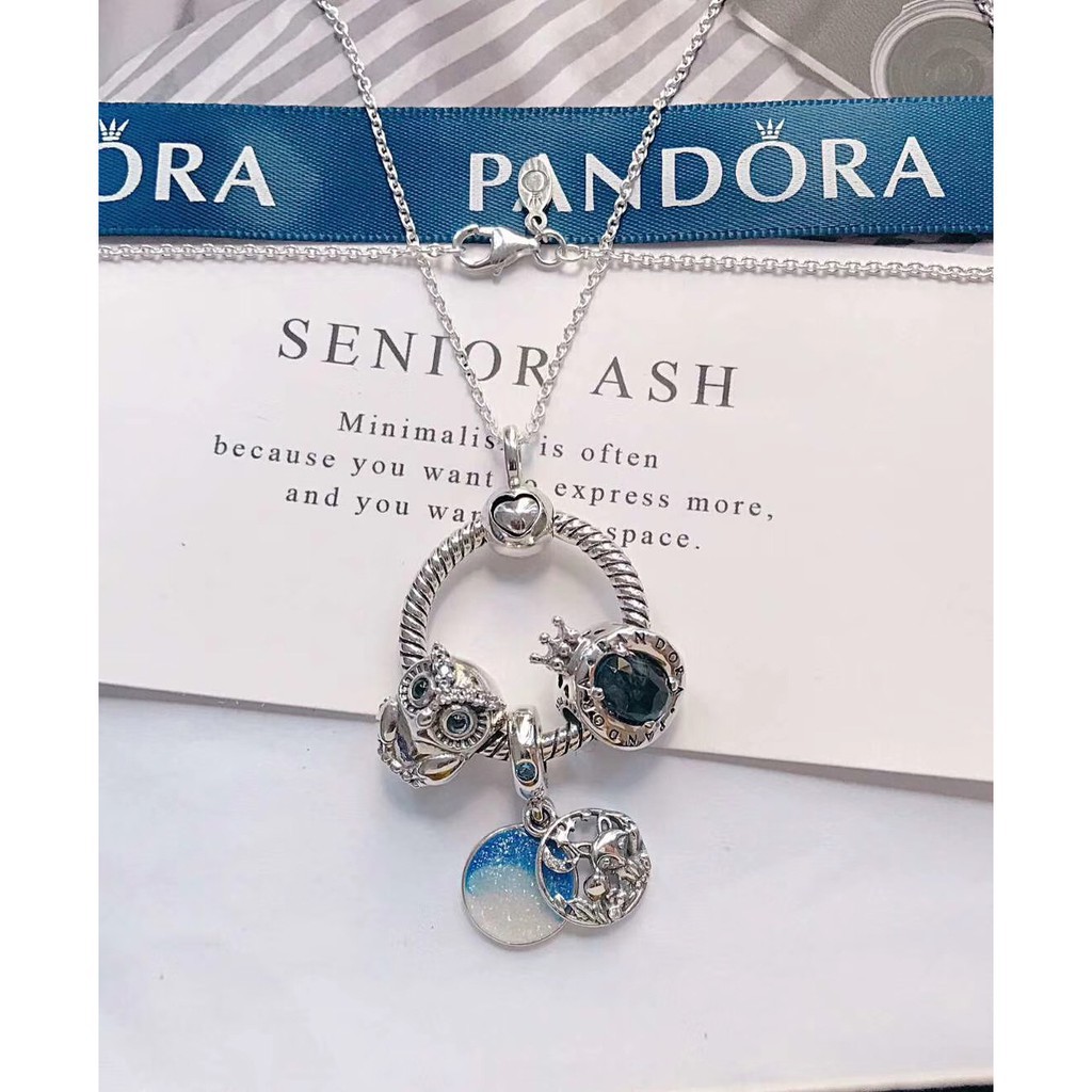 Pandora Mặt Dây Chuyền Bạc 925 Tự Làm Trang Sức Thời Trang Cho Nữ