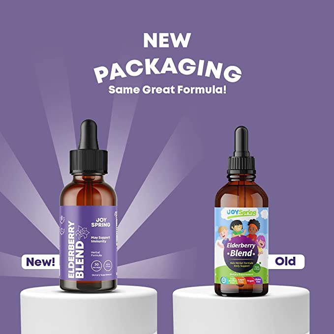 Siro Syrup Joyspring Elderberry 30ml giúp bé tăng đề kháng date 12.2025 mẫu mới nhất