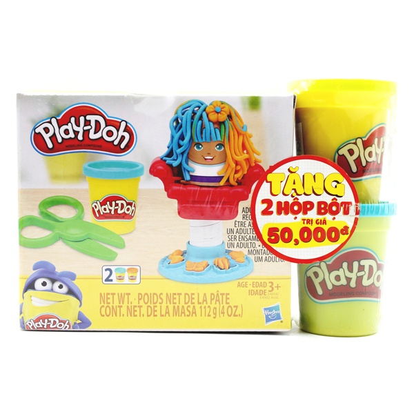 Đồ Chơi Đất Nặn Play-Doh Bộ Khuôn Cơ Bản Tặng 2 Hộp Đất Nặn CBE4902-2B5517B - Thợ Làm Tóc