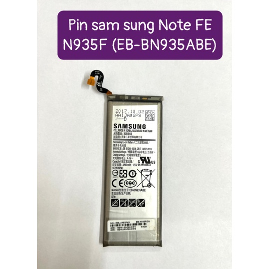 Pin Note FE N935F sam sung EB-BN935ABE (pin cũ zin bóc)