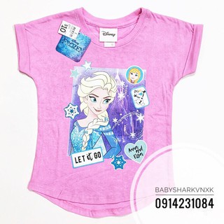 Áo thun Disney Elsa bé gái dư xịn