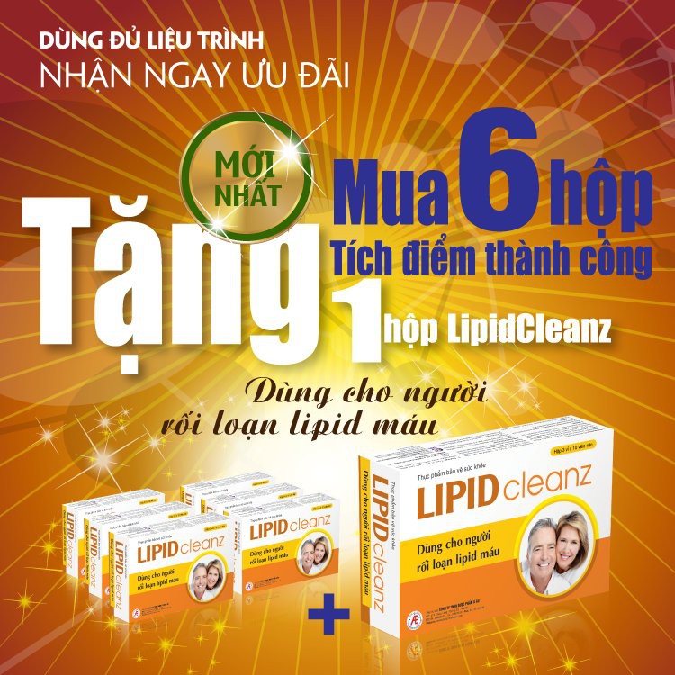 ✅ [KÈM QUÀ] Lipid Cleanz - Giảm cholesterol trong máu, ngừa xơ vữa động mạch, rối loạn lipid máu - LipidCleanz