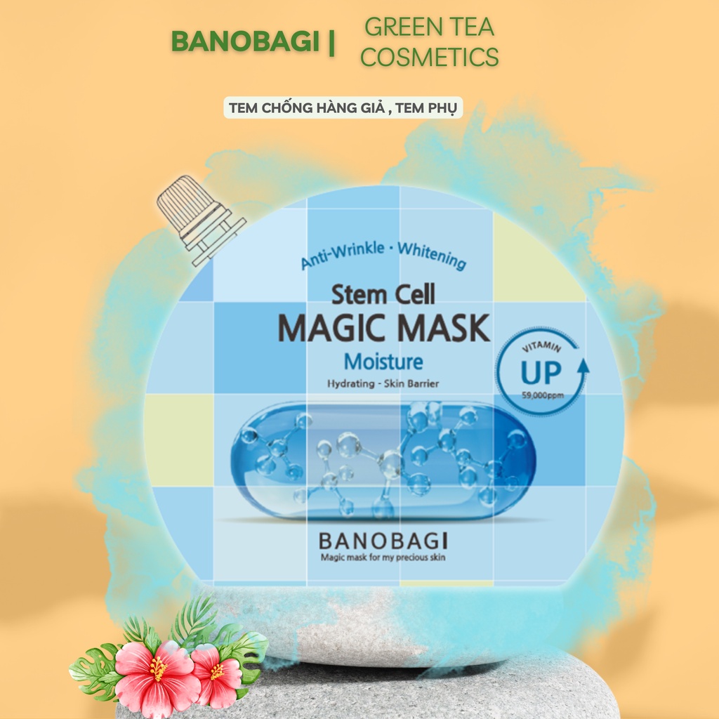 Mặt Nạ ngủ Gel Dưỡng Ẩm, Trắng Da BANOBAGI Stem Cell Magic Mask 23ml