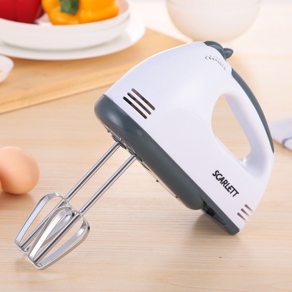 Máy Đánh Trứng, máy nhào bột Cầm Tay Scarlett 260W 7 Tốc Độ - Hàng chính hãng bảo hành 3 tháng