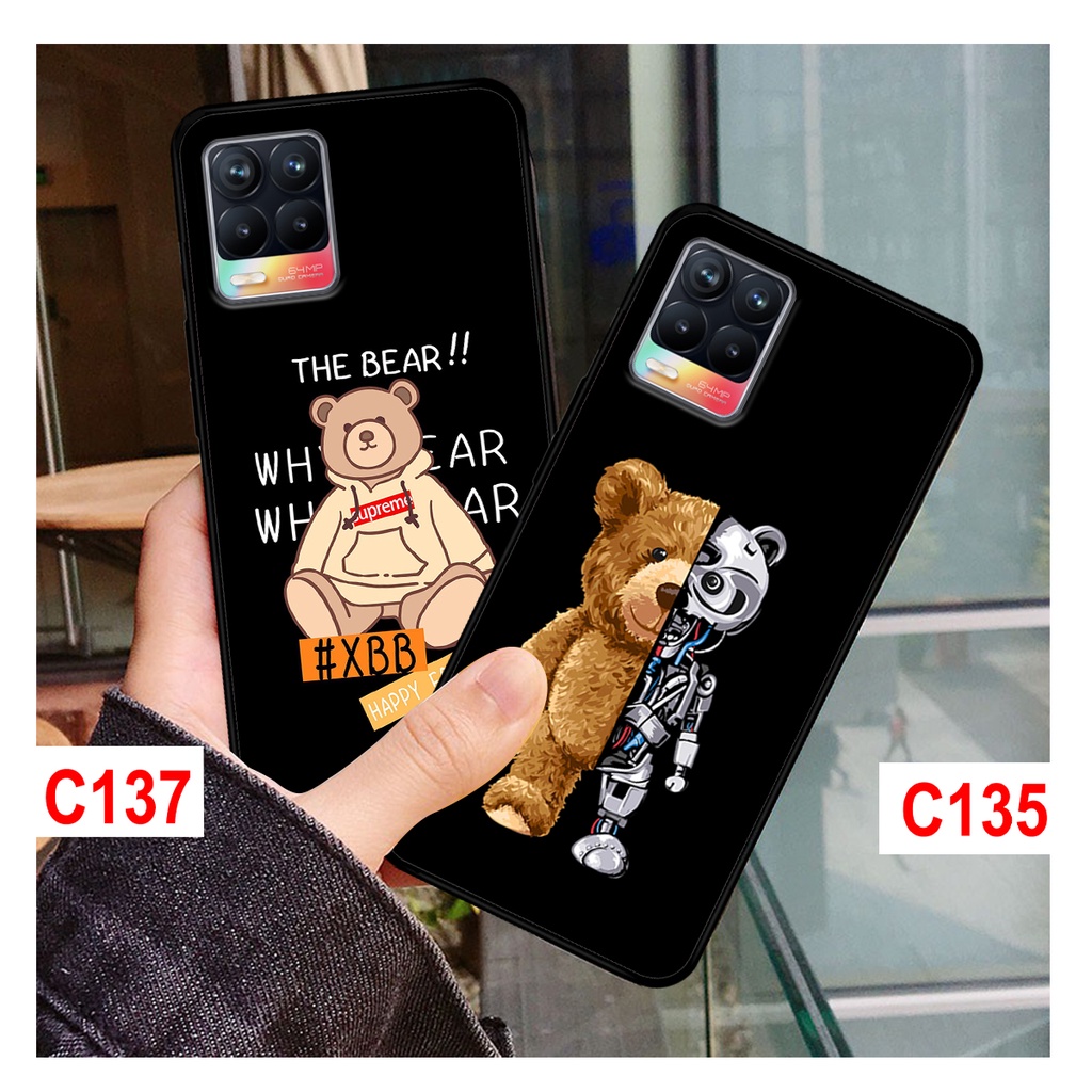 Ốp Lưng Realme 8 - realme 8 pro in hình gấu cute. ốp realme in hình chất lượng