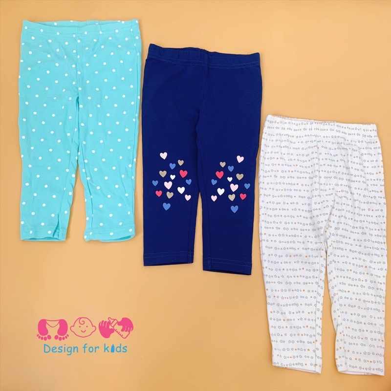 (Size 9-12m) Quần dài quần legging xuất dư các hãng cho bé trai và bé gái