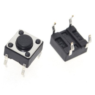 Nút nhấn 4 chân 6x6x4.3mm DIP( bộ 5 con)