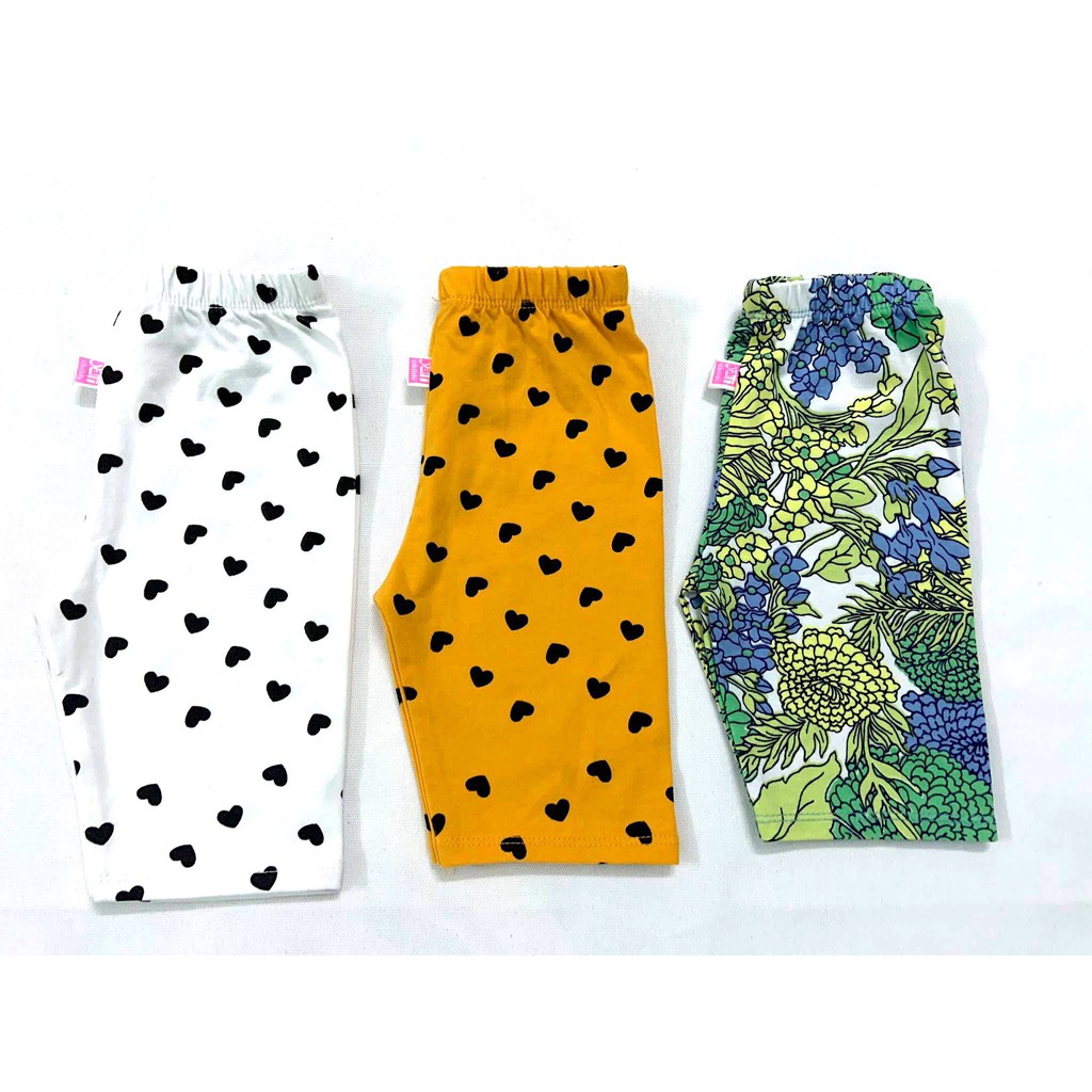 Quần legging cho bé cotton 100% - lửng , size 1 ->10, cho bé từ 8->25kg (HÌNH CHỤP THẬT)