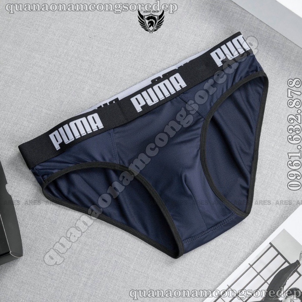 HỘP 5 QUẦN chéo puma, quần tam giác nam , quần lót nam vải thun lạnh cao cấp co giãn 4 chiều thoáng mát, có đủ màu