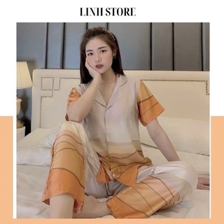 Đồ bộ nữ mặc nhà Sara Lụa latin cao cấp, đồ ngủ kiểu pijama phong cách thời trang nữ V227