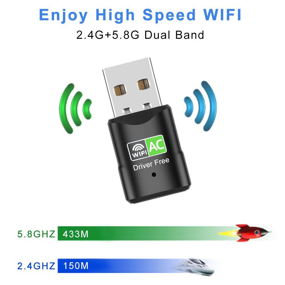 Usb Thu Sóng Wifi TAYLOR1 2.4G / 5G Cho Laptop PC