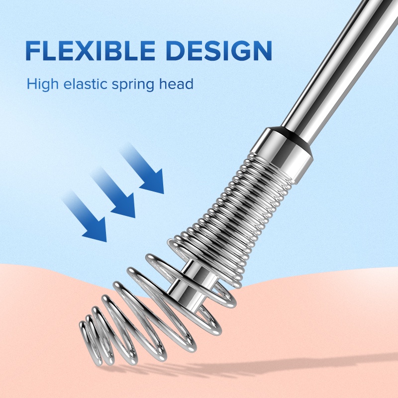 Bộ 3 dụng cụ Llano gồm que lấy ráy tay xoay 360 độ và nhíp tỉa lông mày chuyên dụng