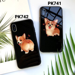 [ Freeship từ 50K] Ốp lưng kính in hình Corgi - iPhone 6/6S - 6 Plus/ 6S Plus - 7/ 8 - 7 Plus/ 8 Plus - X/ XS/ XS Max