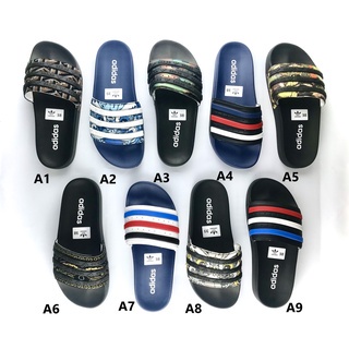 Dép Nam adidas cao cấp, Dép đẹp chống nước, Dép đế chữ Adidas, Dép THÊU HỌA TIẾT Cực HOT