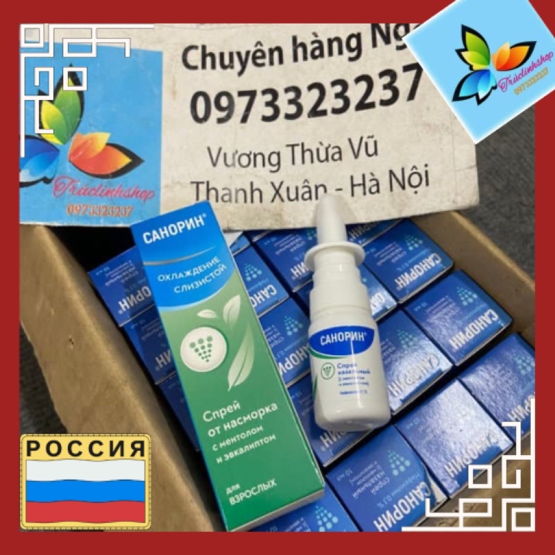 xịt xoang mũi sanorin Nga 10ml