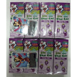 Thùng sữa Kun trái cây hương nho 180ml 48 hộp