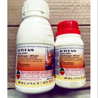 Chế phẩm thuốc trị côn trùng, bọ trĩ, nhện,muỗi loại chai to240ml