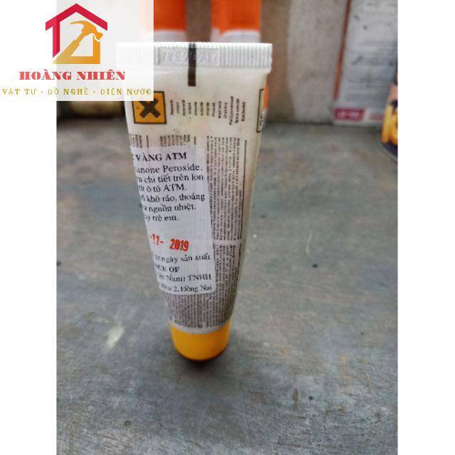 BẢ MATIT / MASTIC VÀNG ATM BỘT TRÉT 2THÀNH PHẦN LON 1KG, LÀM BÓNG CHE LỒI LÕM SẮT, GỖ