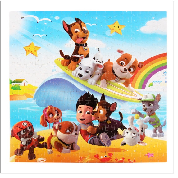 Tranh Xếp Hình Chú Chó Cứu Hộ 35 40 60 80 100 200 300 Mảnh/Xếp Hình Hộp Sắt , Bảng Gỗ/Bộ Đồ Chơi Cho Bé