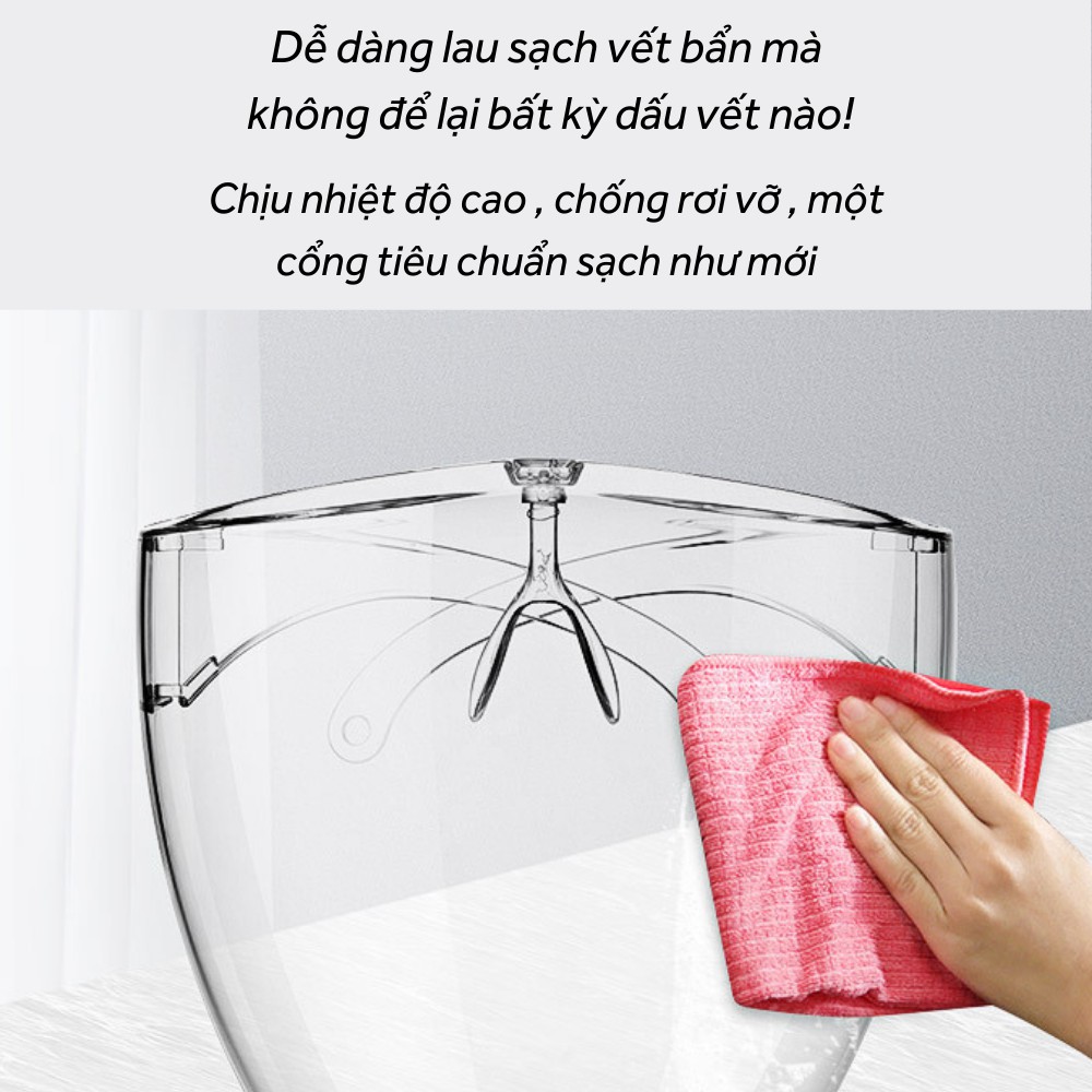 Kính bảo hộ phòng chống dịch chống giọt bắn chống nắng cao cấp TIME HOME