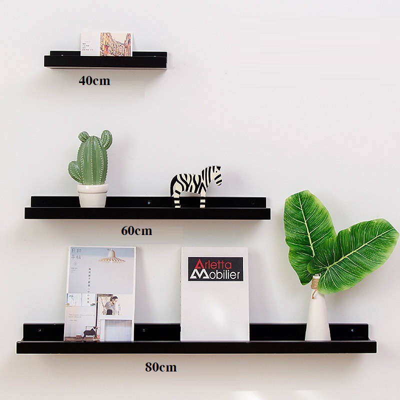 Set 3 Thanh Kệ Treo Tường Đa Năng Để Sách Vở, Trưng Bày Đồ Lưu Niệm, Đồ Gia Vị +Tặng Giá Đỡ Điện Thoại Độc Lạ
