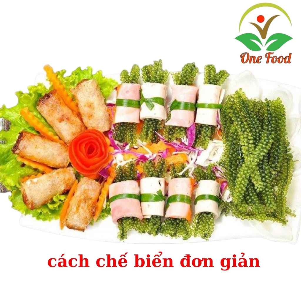 100g Rong Nho Tách Nước Ngon Giòn Rộp Rộp Biển Xanh Hàng Chất Lượng Loại 1 Shop Onefood