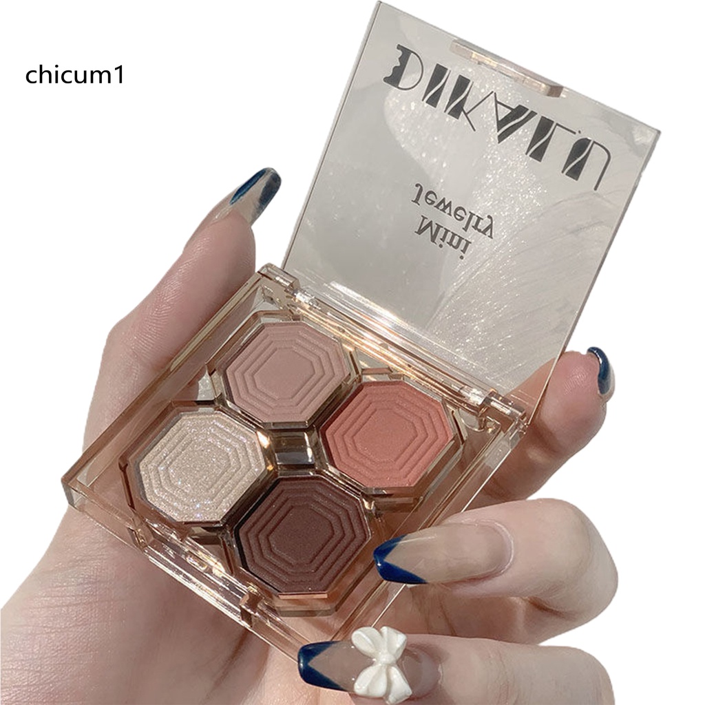 [Hàng mới về] Bảng phấn mắt CC 4 màu sắc tố cao màu sắc rực rỡ dành cho nữ