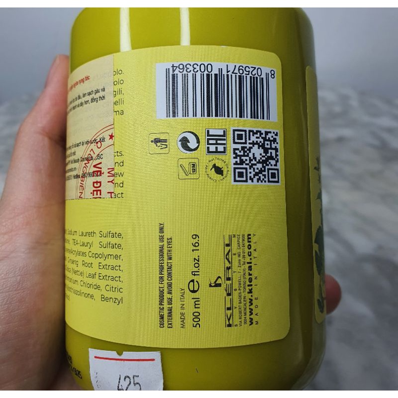 Dầu gội xả Bcosi energy boost chăm sóc da đầu và ngăn rụng tóc 500ml hàng chính hãng