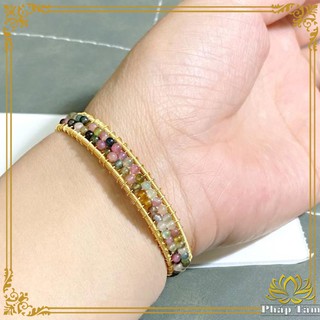 Vòng Tay Handmade 14k Đá Tourmaline Bản Cao Cấp - Trang Sức Phong Thủy