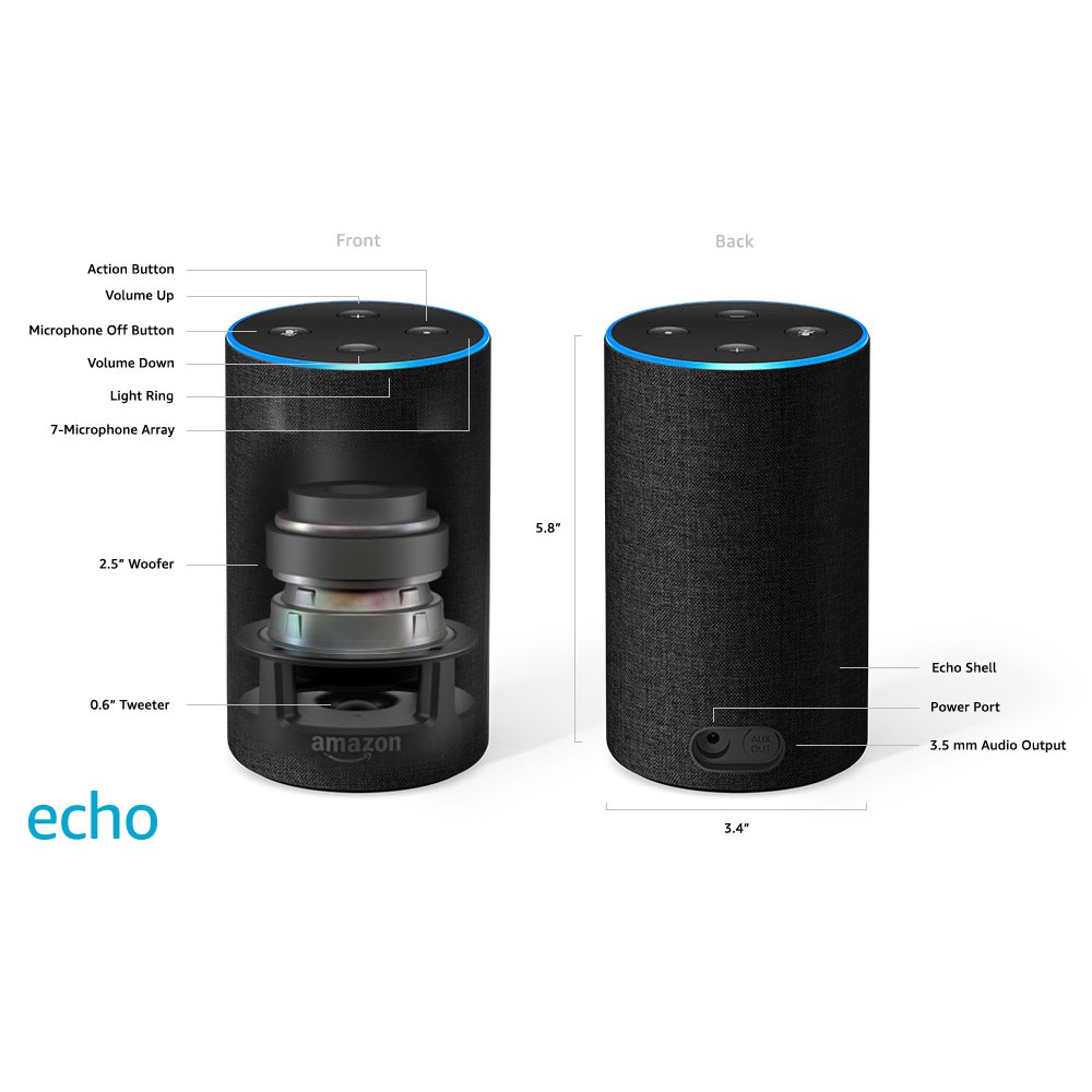Loa thông minh Amazon Echo 2 (2nd generation)