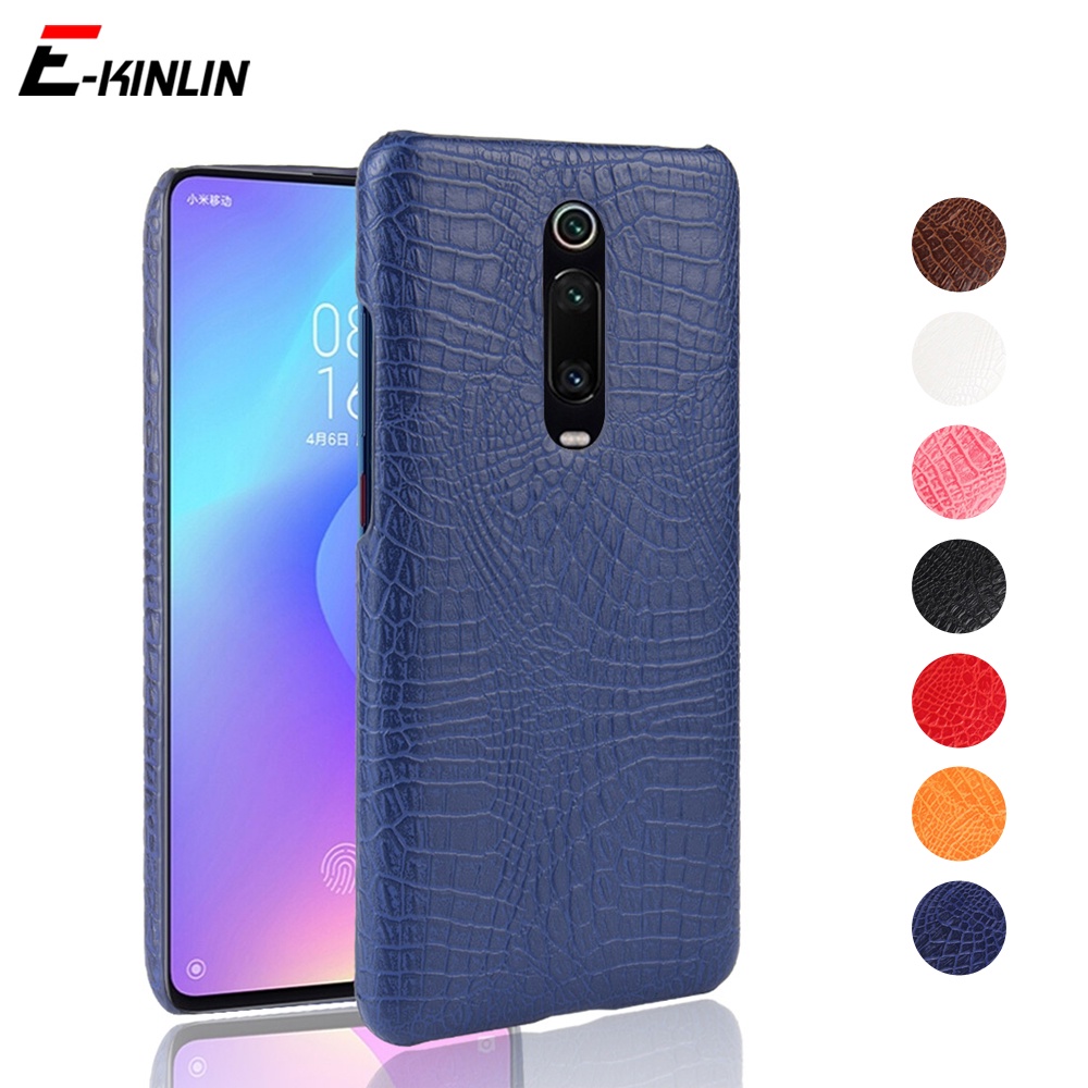 Ốp Điện Thoại Nhựa Cứng Giả Da Cá Sấu Thời Trang Cho Redmi 9A 9C 9i 8 8A 7 7A 6 Pro