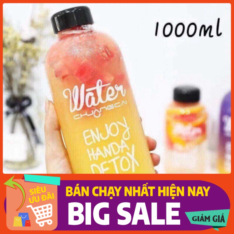 Big sale Bình nước detox 1000ml kèm túi đựng _ Giá Bán Sỉ Lẻ Dumbo Store
