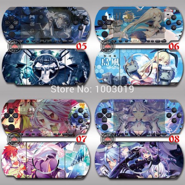 Dán skin trang trí cho máy psp2000 giao ngẫu nhiên Dán PSP 2000
