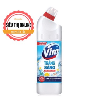 NƯỚC TẨY BỒN CẦU VIM TRẮNG SÁNG CHAI 880ml