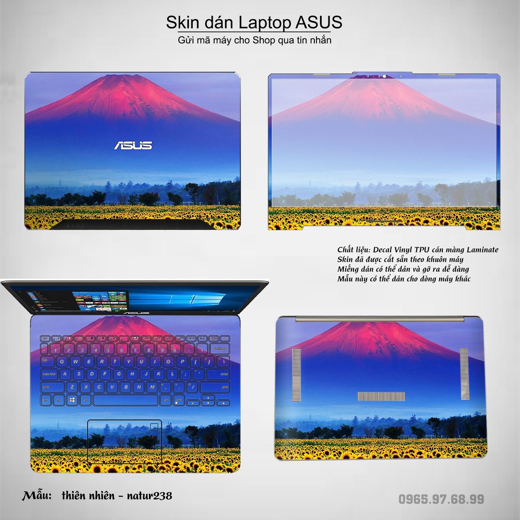 Skin dán Laptop Asus in hình thiên nhiên nhiều mẫu 10 (inbox mã máy cho Shop)