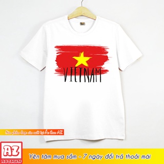 Áo thun in hình Cờ đỏ sao vàng du lịch Việt Nam có size trẻ em M72