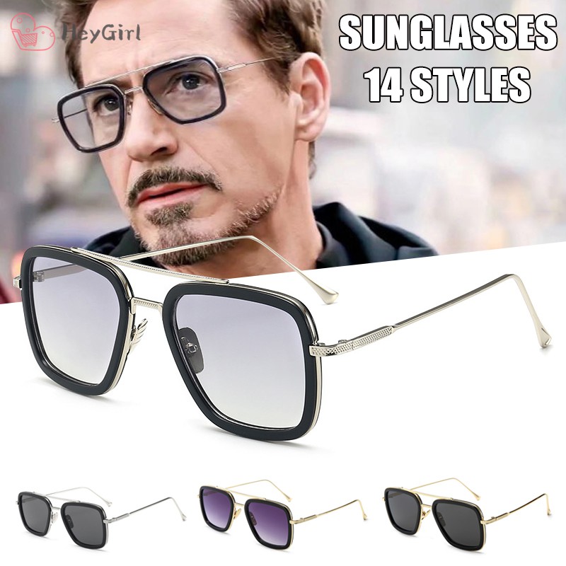 Sunglasses Peter Parker Spiderman Iron-Man Movie Glasses for Men Travel Outdoor