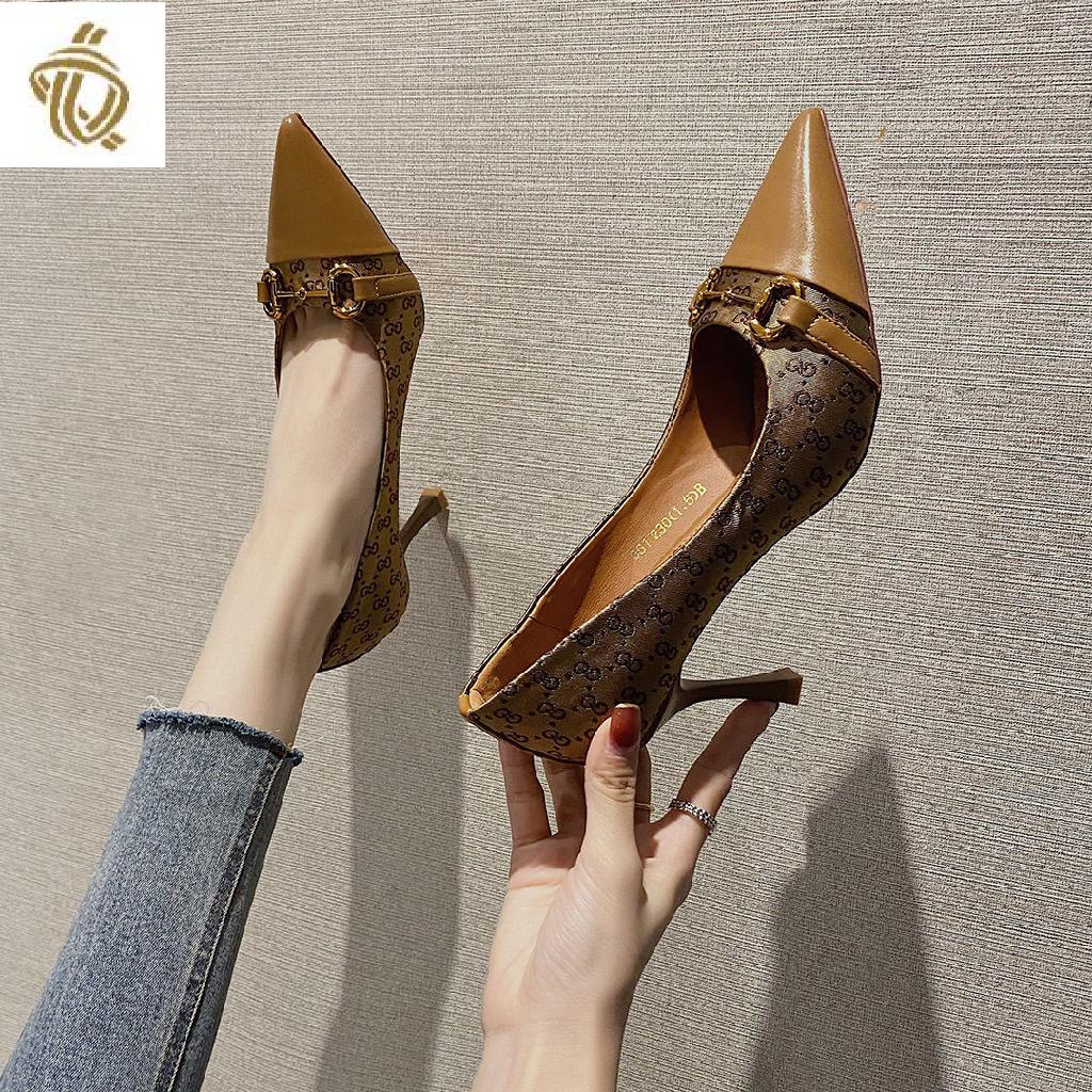 Giày Cao Gót Nữ Mũi Nhọn Phong Cách Thời Trang Mùa Thu Mới