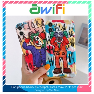 Ốp lưng iphone imd Grafiti chú hề 5/5s/6/6plus/6s/6splus/7/7plus/8/8plus/x/xr/xs/11/12/pro/max/plus/promax - Awifi