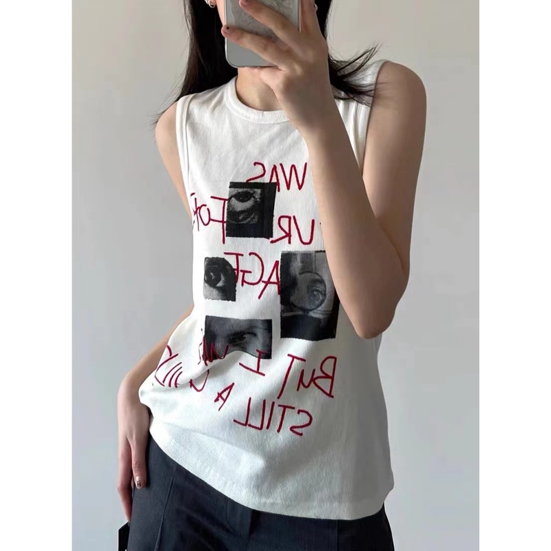 Áo Hai Dây Họa Tiết Kẻ Sọc Phong Cách Retro Thời Trang Mùa Hè Cho Nữ