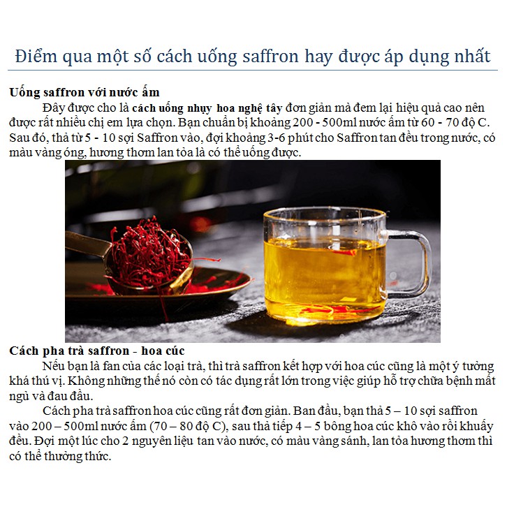 Nhụy hoa nghệ tây Altaj Crown 100% Spanish Saffron