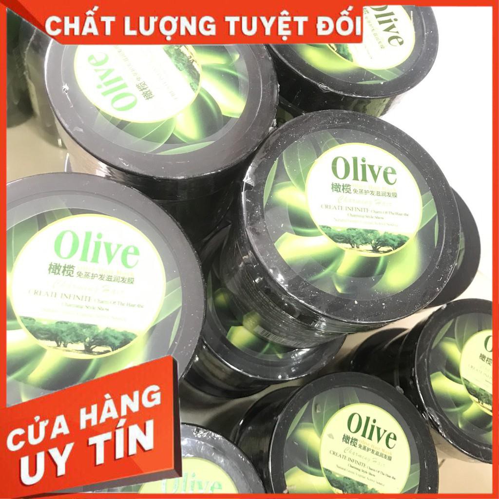 Bộ Dầu OLIVE Bioqua siêu mượt tóc và phục hồi hư tổn ngăn rụng tóc