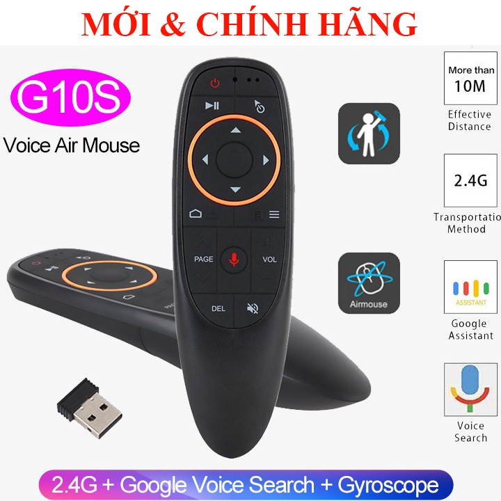 Điều khiển chuột bay tìm kiếm bằng giọng nói Airmouse Remote Voice G10S