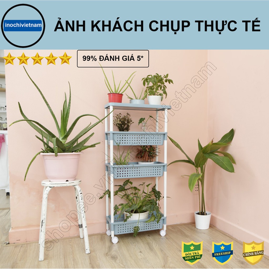 [Mã INOCHI99 Giảm 30% đơn 99k]Kệ đa năng / kệ di động dùng cho nhà tắm phòng khách phòng ngủ phòng bếp phòng ăn INOCHI