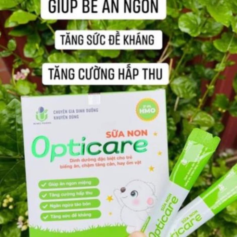 [1 Gói] Sữa non opticare hộp 30 gói ( 2g /1 gói) - Giúp bé ăn ngon, hết bón,tăng cân, tăng đề kháng